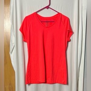 Aviva Hot Pink Active Short Sleeve Tee Size Large